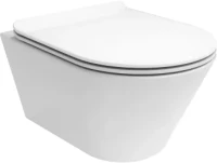 Унитаз подвесной KERAMA MARAZZI Plaza Modern PLMR.wc.02 безободковый, с микролифтом