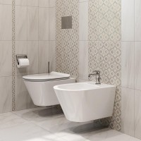 Унитаз подвесной KERAMA MARAZZI Plaza Modern PLMR.wc.02 безободковый, с микролифтом
