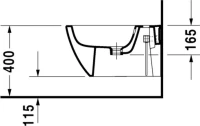 Биде подвесное Duravit Happy D.2 2258150000 Биде подвесное Duravit Happy D.2 2258150000