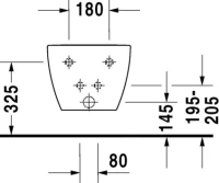 Биде подвесное Duravit Happy D.2 2258150000 Биде подвесное Duravit Happy D.2 2258150000
