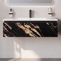 Мебель для ванной комнаты Cezares Slider 100 подвесная, 2 ящика, черный фьюжн