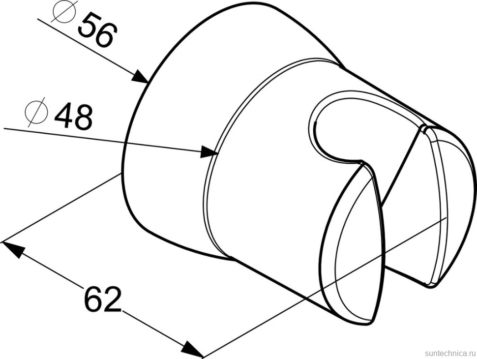 Настенный держатель Kludi Sirena 6305005-00 хром