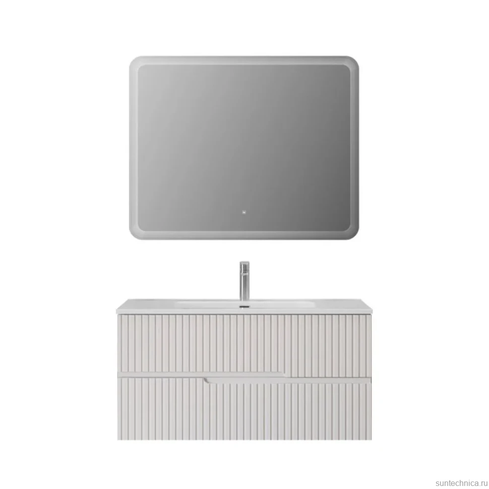 Мебель для ванной комнаты Cezares Duet 100 bianco lucido, раковина Cezares CZR-8095-100