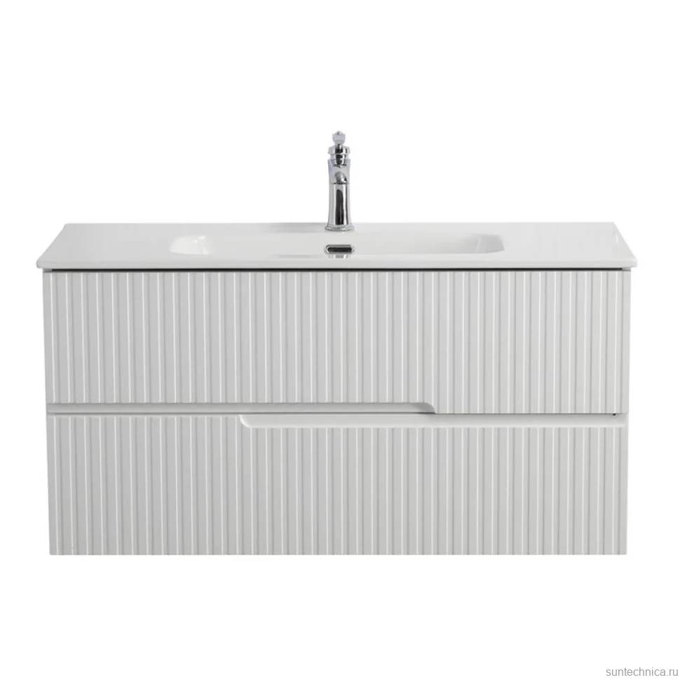 Мебель для ванной комнаты Cezares Duet 100 bianco lucido, раковина Cezares CZR-8095-100