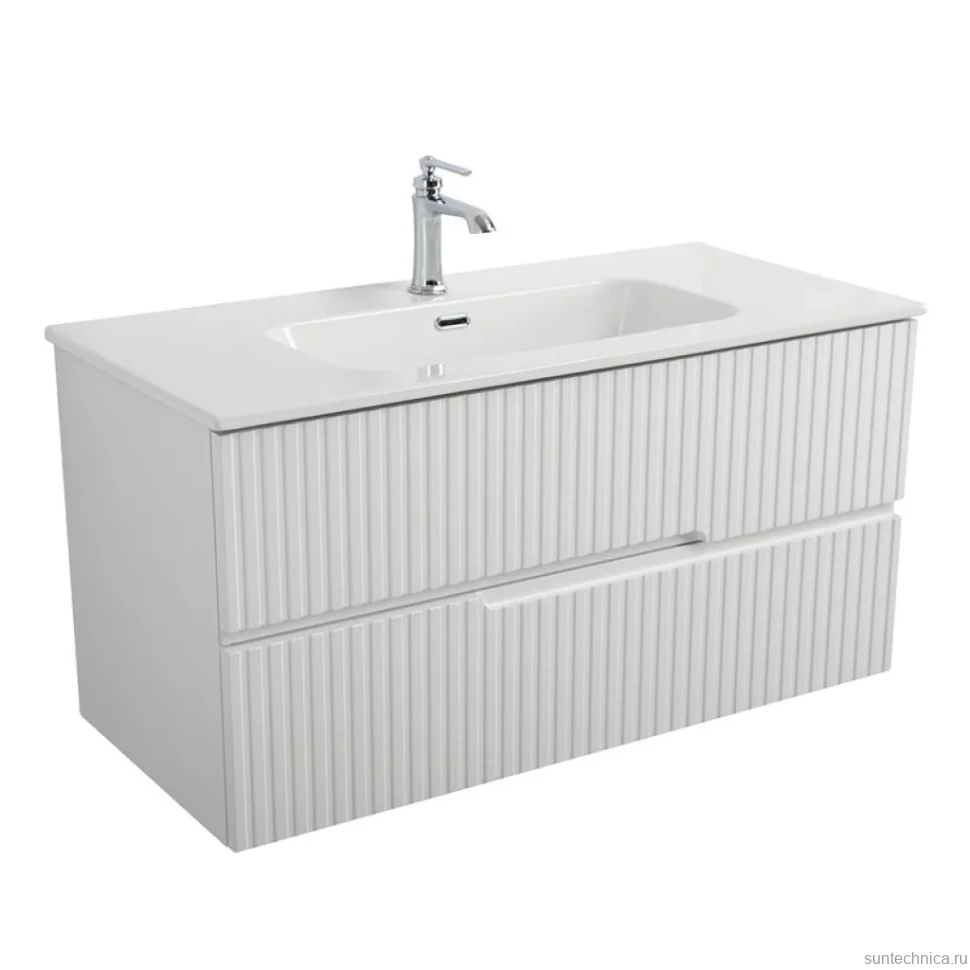 Мебель для ванной комнаты Cezares Duet 100 bianco lucido, раковина Cezares CZR-8095-100