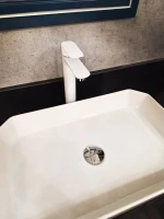 Смеситель для раковины AltroBagno Diretto 010209 Bi белый Смеситель для раковины AltroBagno Diretto 010209 Bi белый