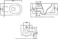 Унитаз подвесной Hatria Futura Y9BA01 безободковый, с микролифтом