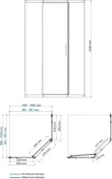 Душевой уголок Wasserkraft Naab 86S 38 100х100 см