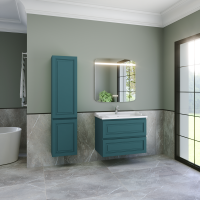 Тумба с раковиной Caprigo Wales 80 изумрудно-бирюзовая