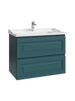 Тумба с раковиной Caprigo Wales 80 изумрудно-бирюзовая