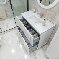 Тумба с раковиной Caprigo Valletta 100 белая Тумба с раковиной Caprigo Valletta 100 белая