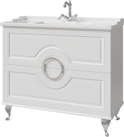Тумба с раковиной Caprigo Valletta 100 белая Тумба с раковиной Caprigo Valletta 100 белая