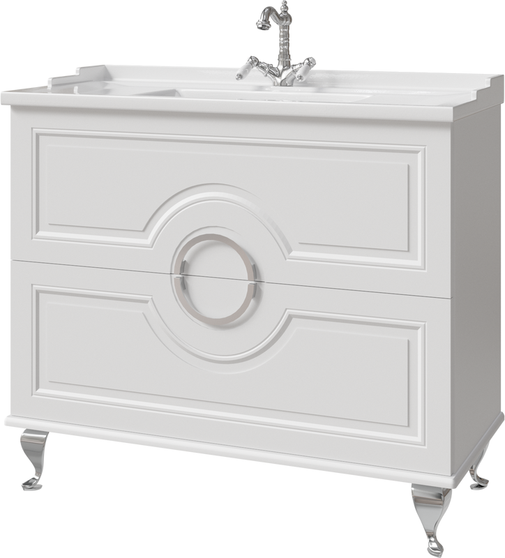 Тумба с раковиной Caprigo Valletta 100 белая