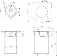 Мойка кухонная Ulgran U-700 307 терракот + дозатор U-02 терракот Мойка кухонная Ulgran U-700 307 терракот + дозатор U-02 терракот