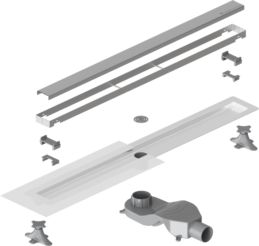 Душевой трап (лоток) Boheme Premium Linear 80 см, хром