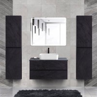 Мебель для ванной комнаты Cezares Molveno 46 100 nero, со столешницей