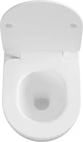 Унитаз подвесной AQUAme AQM2002PRO безободковый, с микролифтом, белый