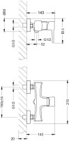 Смеситель для душа Lemark Evitta LM0503C
