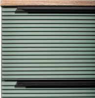 Мебель для ванной комнаты Runo Орлеан 70 зеленая, дуб натуральный, раковина Lavello 50