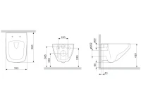 Унитаз подвесной AM.PM Inspire V2.0 FlashClean с микролифтом, белый матовый