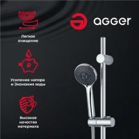 Душевая лейка Agger Wave Wave A03 Душевая лейка Agger Wave Wave A03