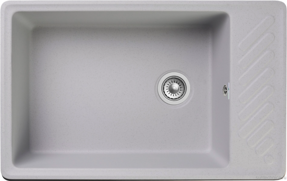 Комплект Мойка GranFest Quarz Z 51 серая + Смеситель РМС Sus124gy SUS124GY-016F серый, сталь