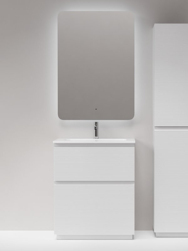 Мебель для ванной комнаты Sancos Folk Floor 70 напольная, bianco, раковина CN7031