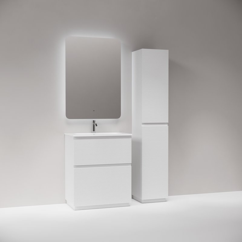 Мебель для ванной комнаты Sancos Folk Floor 70 напольная, bianco, раковина CN7031