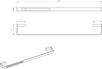 Полотенцедержатель Boheme Q 10942-SGM shine gun metal