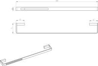 Полотенцедержатель Boheme Q 10942-SGM shine gun metal