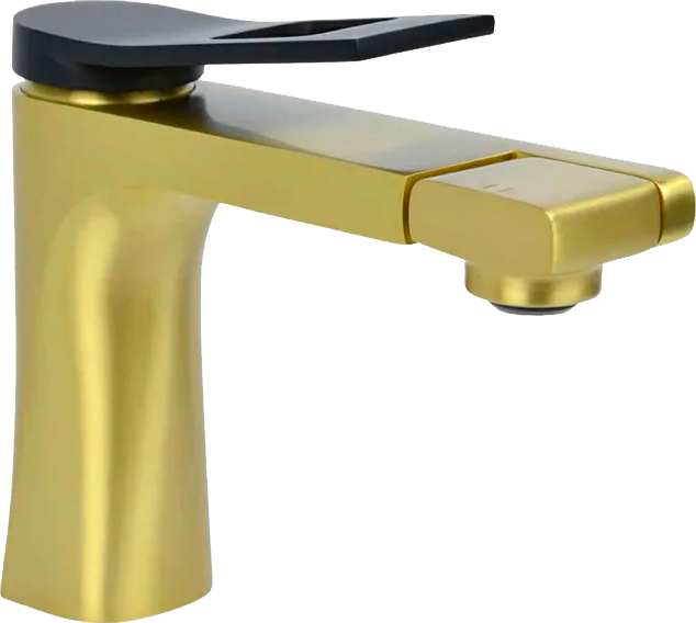 Смеситель для раковины Bronze de Luxe Element EL02XGB золото черный