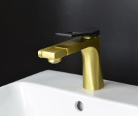 Смеситель для раковины Bronze de Luxe Element EL02XGB золото черный
