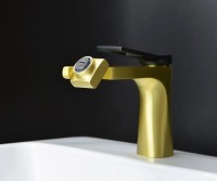 Смеситель для раковины Bronze de Luxe Element EL02XGB золото черный