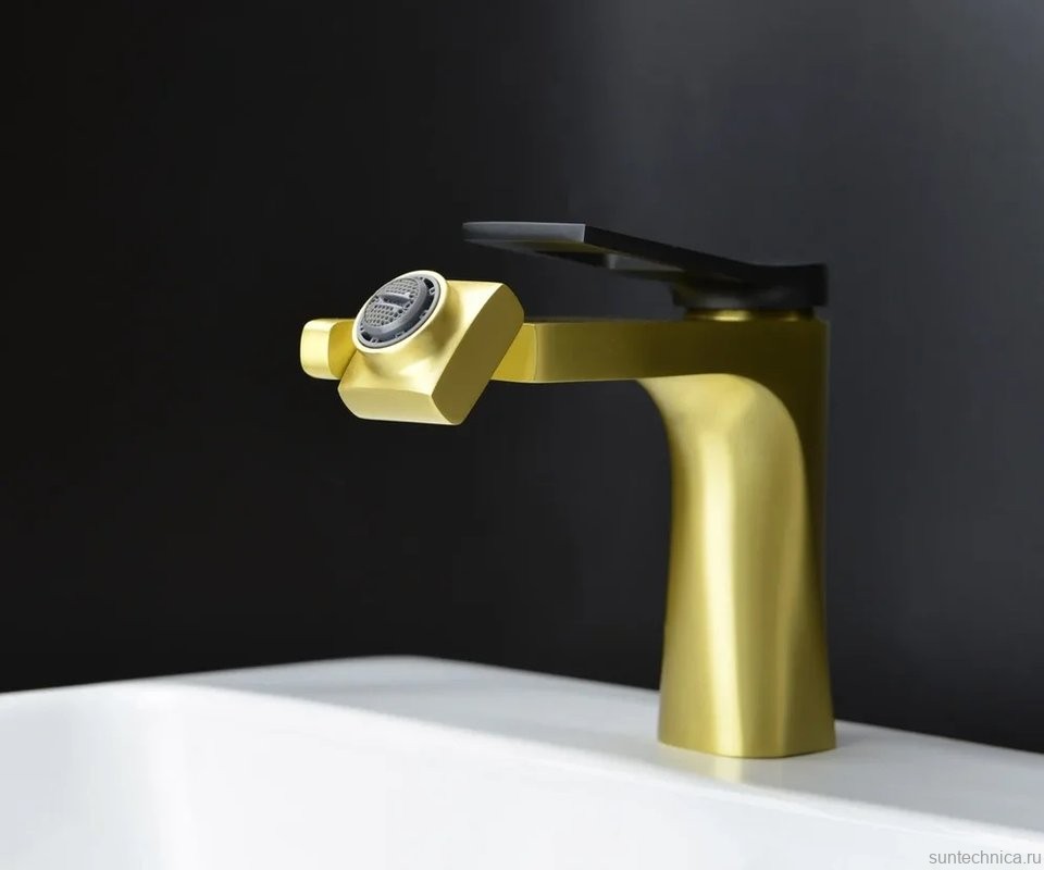 Смеситель для раковины Bronze de Luxe Element EL02XGB золото черный