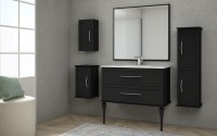 Зеркало Cezares Tiffany 45047 90x98 nero grafite, с LED-подсветкой