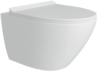 Унитаз подвесной Teymi Lina Pro T40106 с микрофлитом, безободковый, белый