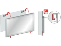 Зеркало Laufen Frame 25 4.4740.3.900.144.1 65х70 Зеркало Laufen Frame 25 4.4740.3.900.144.1 65х70