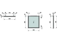 Зеркало Laufen Frame 25 4.4740.3.900.144.1 65х70 Зеркало Laufen Frame 25 4.4740.3.900.144.1 65х70