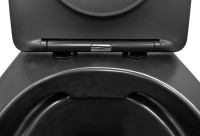 Унитаз подвесной Azario Gloria AZ-2003MB безободковый чёрный матовый