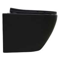 Унитаз подвесной Azario Gloria AZ-2003MB безободковый чёрный матовый