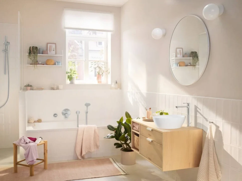 Смеситель для раковины Hansgrohe Rebris S 72580000 с донным клапаном, хром