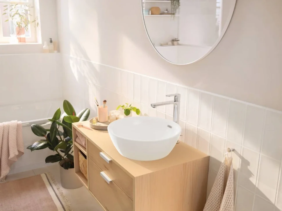 Смеситель для раковины Hansgrohe Rebris S 72580000 с донным клапаном, хром