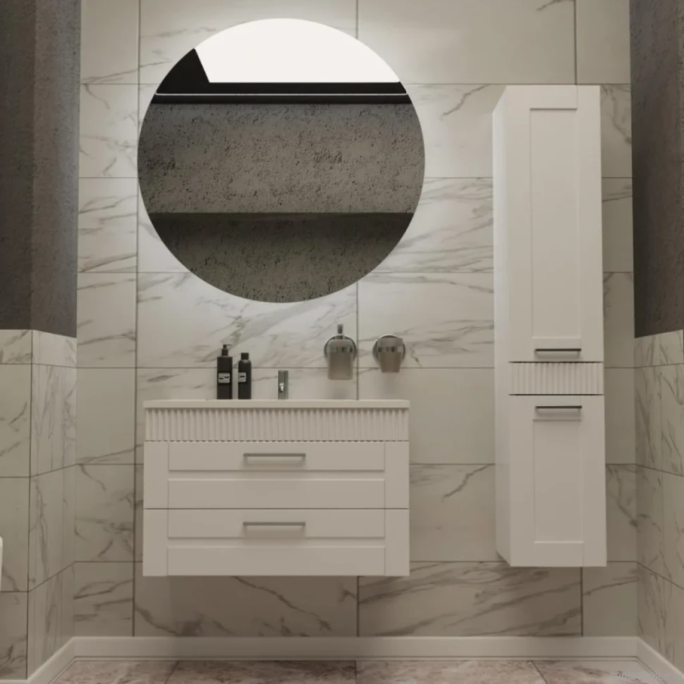 Тумба с раковиной Sanvit Турин 2 80, белая