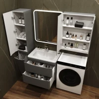 Тумба под раковину Style Line Бергамо Мини 70 Люкс Plus подвесная, антискрейтч серая