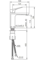 Смеситель для раковины Damixa Merkur 400210300 черный Смеситель для раковины Damixa Merkur 400210300 черный