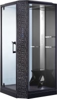 Душевая кабина Orans SR-89101LS черная, с хамамом и сиденьем