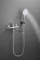 Смеситель с длинным изливом для ванны BELZ B22612 хром