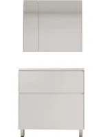 Мебель для ванной комнаты Style Line Лима Plus 90 напольная, эмаль, белая матовая