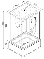 Душевая кабина DTO D D229S