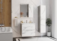 Мебель для ванной комнаты Onika Марбл 65, подвесная, мрамор, камень бетонный